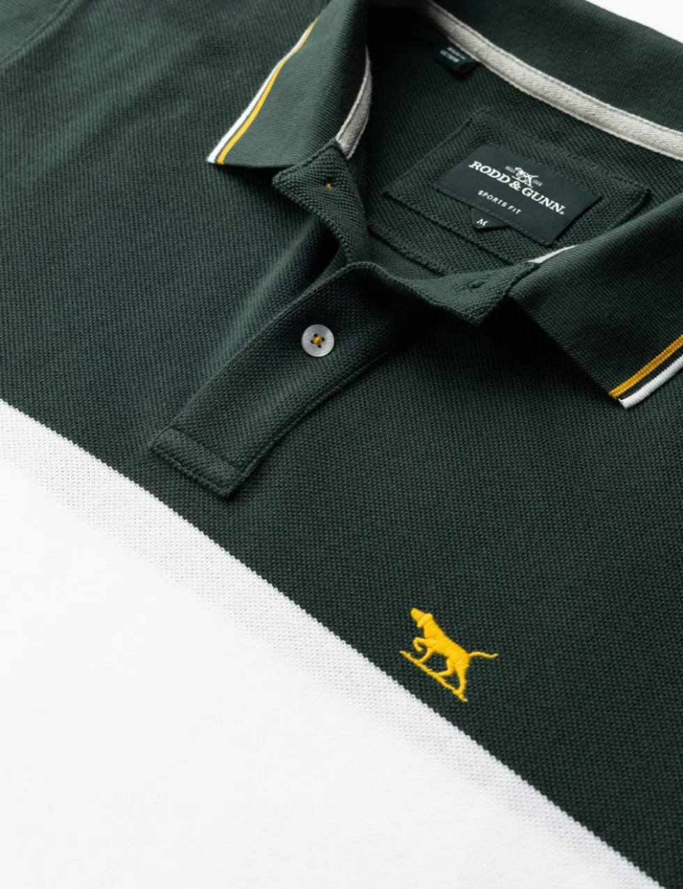 Slim Fit Pure Cotton Colour Block Polo Shirt