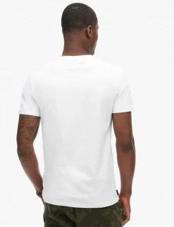 Slim Fit Pure Cotton Crew Neck Logo T-Shirt