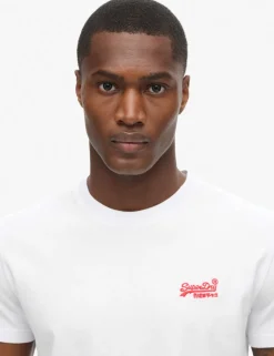 Slim Fit Pure Cotton Crew Neck Logo T-Shirt