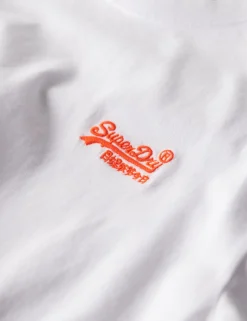 Slim Fit Pure Cotton Crew Neck Logo T-Shirt