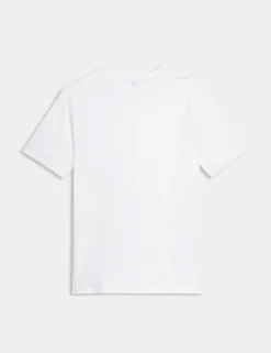 Slim Fit Pure Cotton Crew Neck T-Shirt