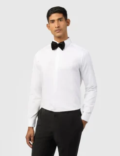 Slim Fit Pure Cotton Double Cuff Shirt