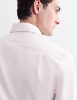 Slim Fit Pure Cotton Luxury Textured Shirt