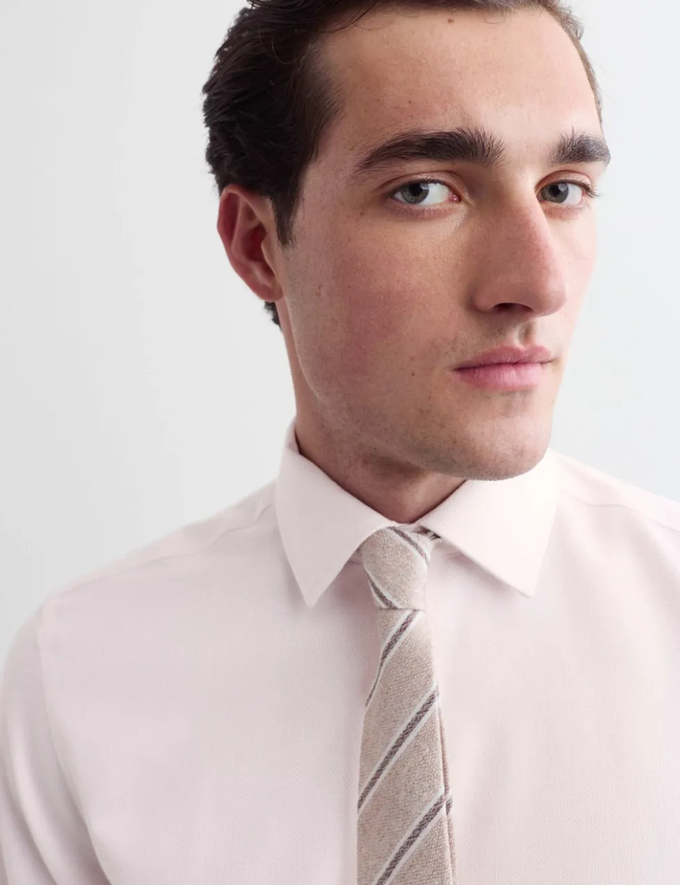 Slim Fit Pure Cotton Luxury Textured Shirt