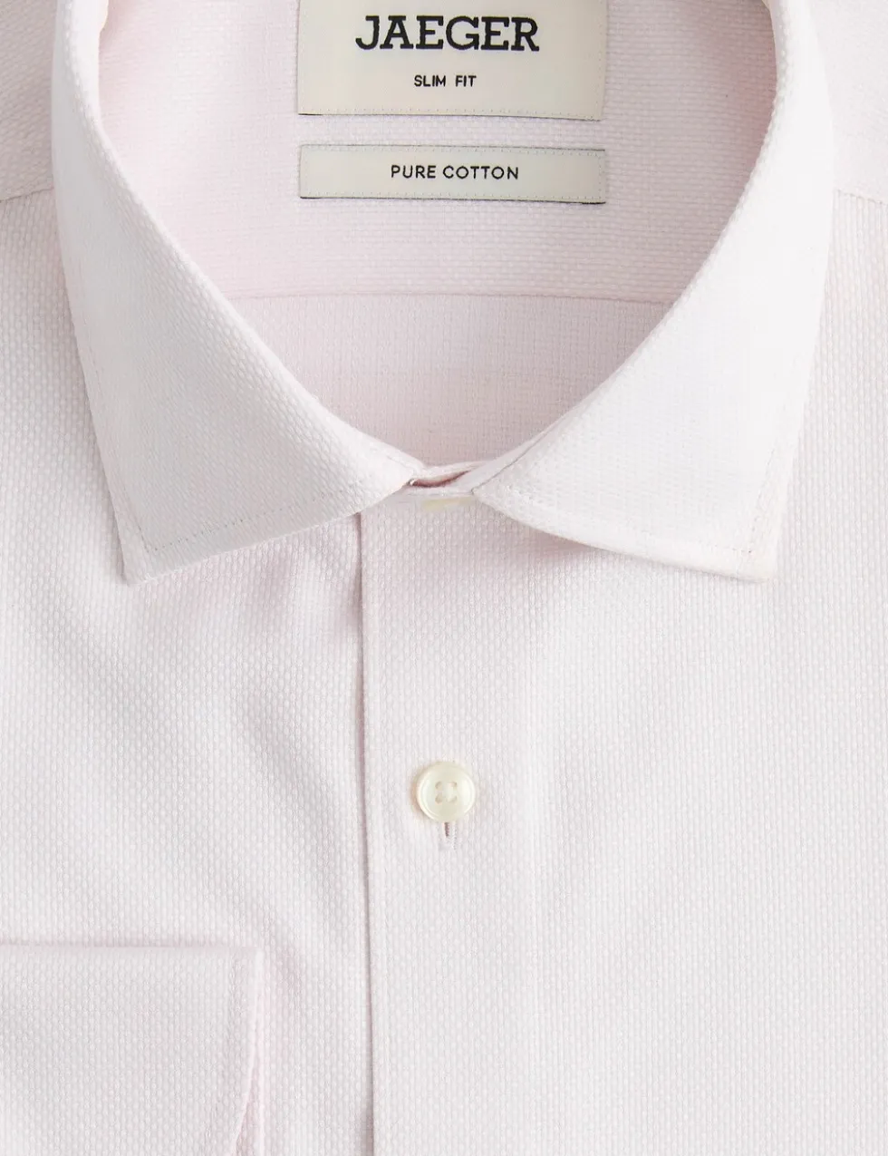 Slim Fit Pure Cotton Luxury Textured Shirt