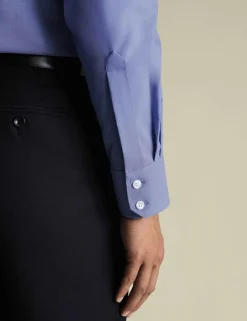 Slim Fit Pure Cotton Non Iron Poplin Shirt