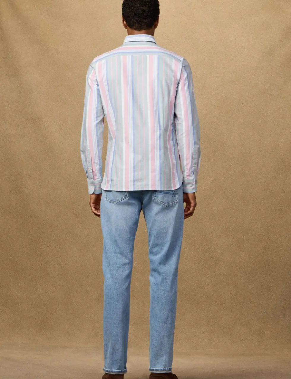 Slim Fit Pure Cotton Striped Oxford Shirt