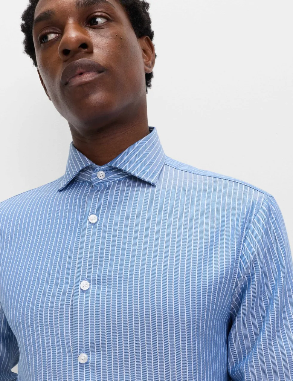 Slim Fit Pure Cotton Striped Shirt
