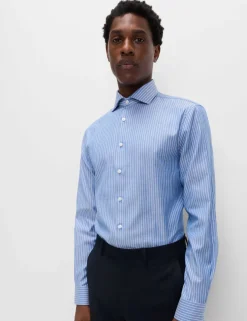 Slim Fit Pure Cotton Striped Shirt