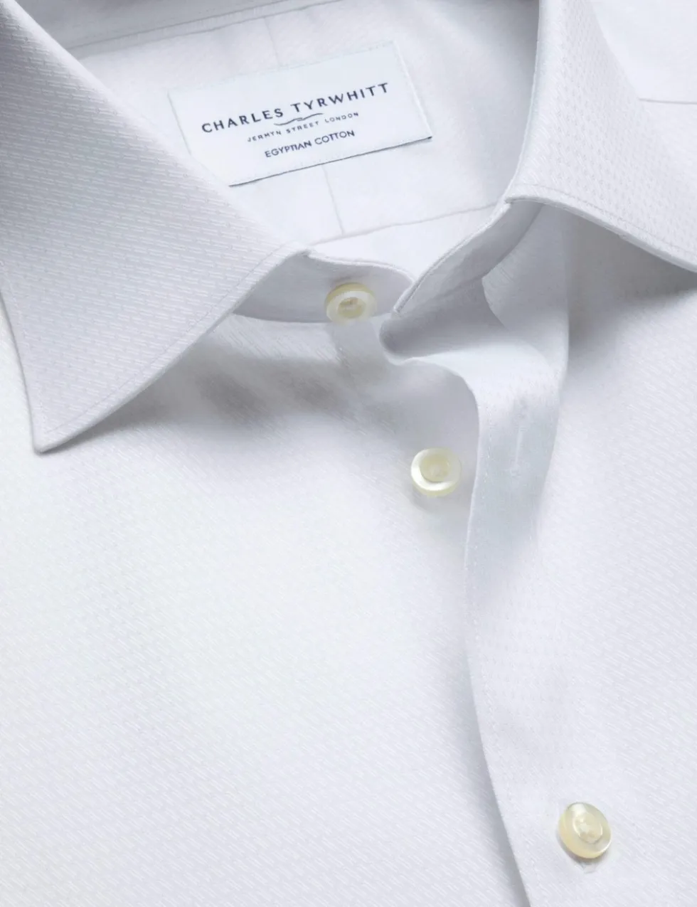 Slim Fit Pure Cotton Textured Luxury Shirt