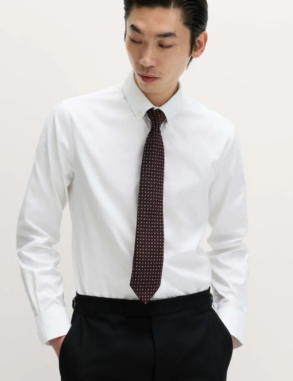 Slim Fit Pure Cotton Twill Luxury Shirt