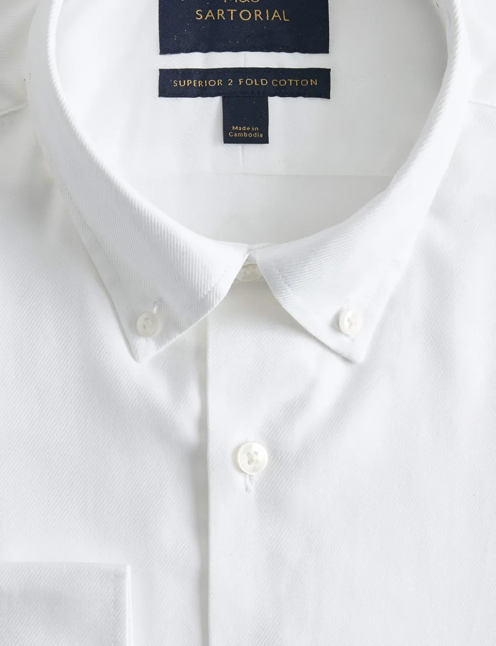 Slim Fit Pure Cotton Twill Luxury Shirt