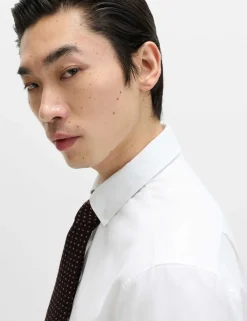 Slim Fit Pure Cotton Twill Luxury Shirt