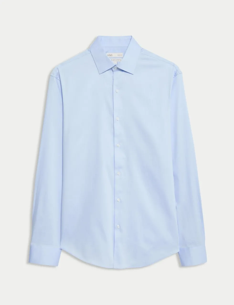 Slim Fit Pure Easy Iron Cotton with Stretch Shirt