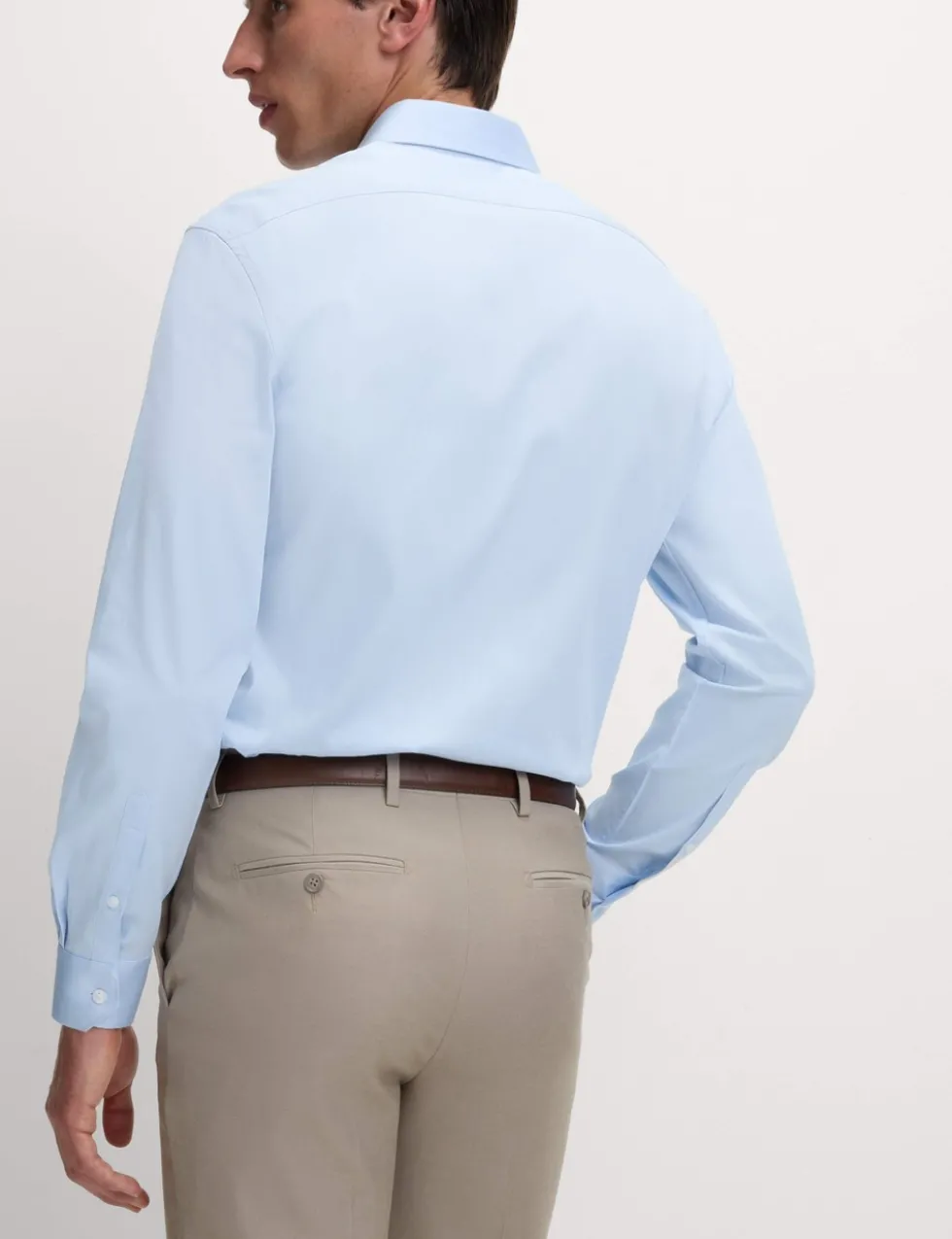 Slim Fit Pure Easy Iron Cotton with Stretch Shirt