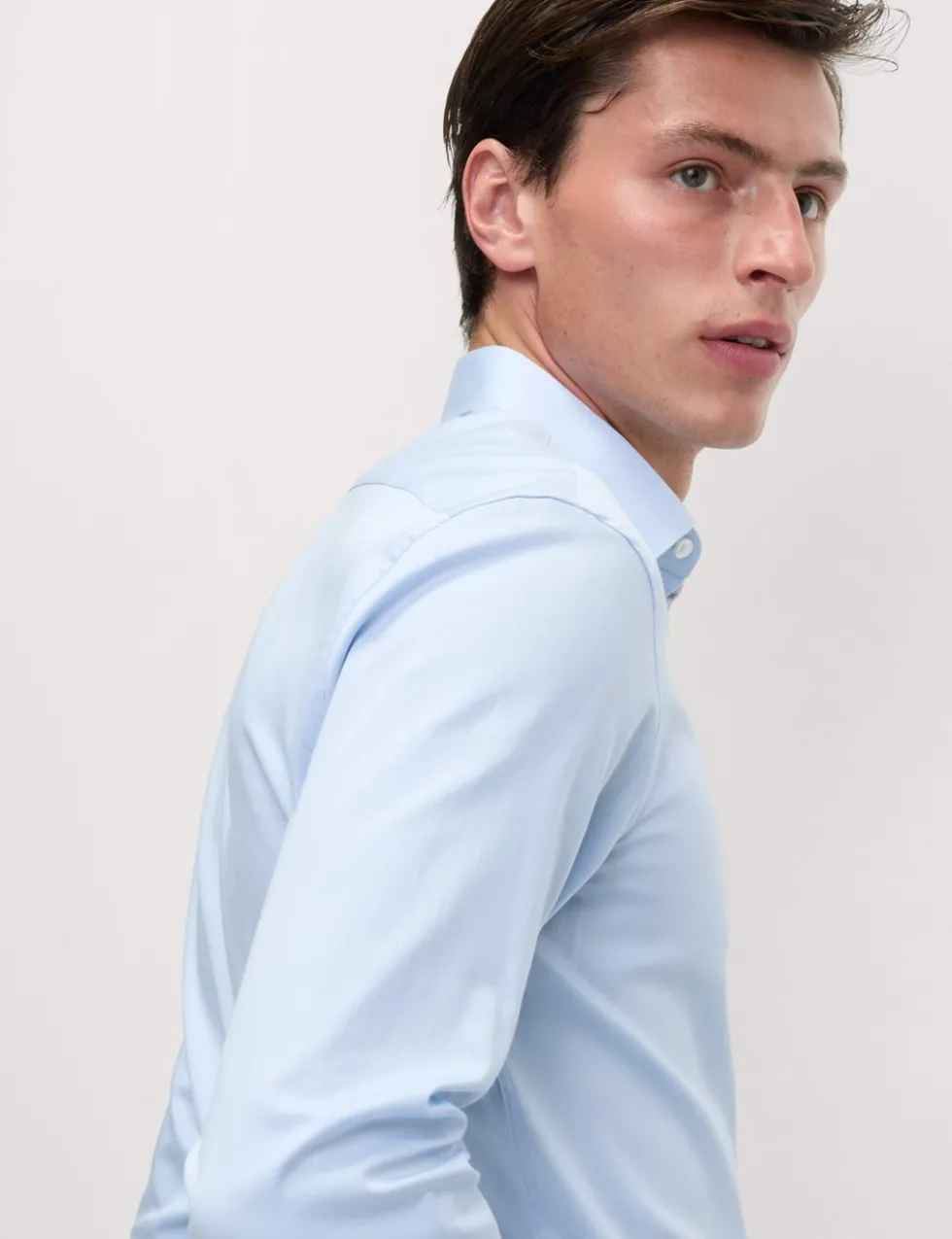 Slim Fit Pure Easy Iron Cotton with Stretch Shirt