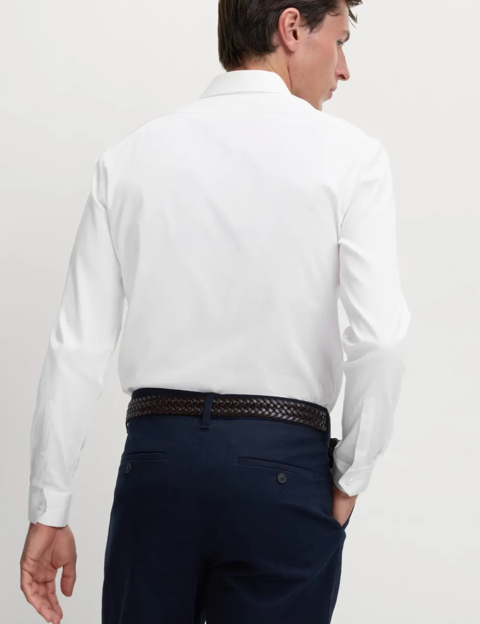 Slim Fit Pure Easy Iron Cotton with Stretch Shirt