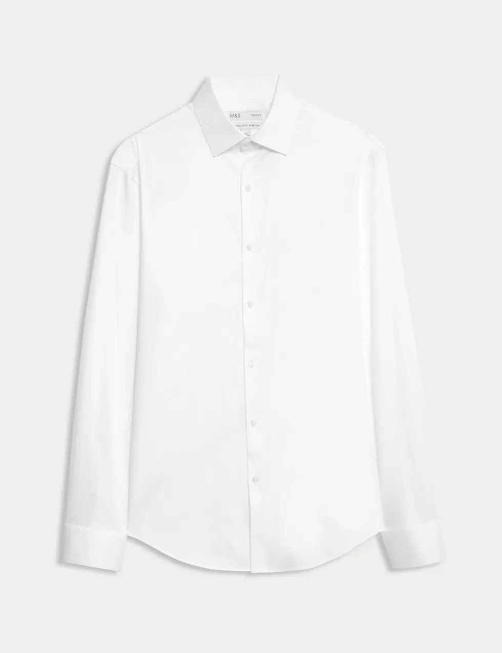 Slim Fit Pure Easy Iron Cotton with Stretch Shirt