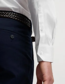 Slim Fit Pure Easy Iron Cotton with Stretch Shirt