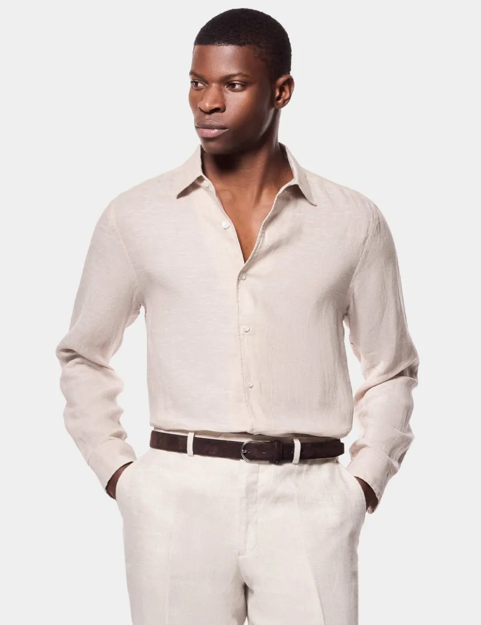 Slim Fit Pure Linen Shirt