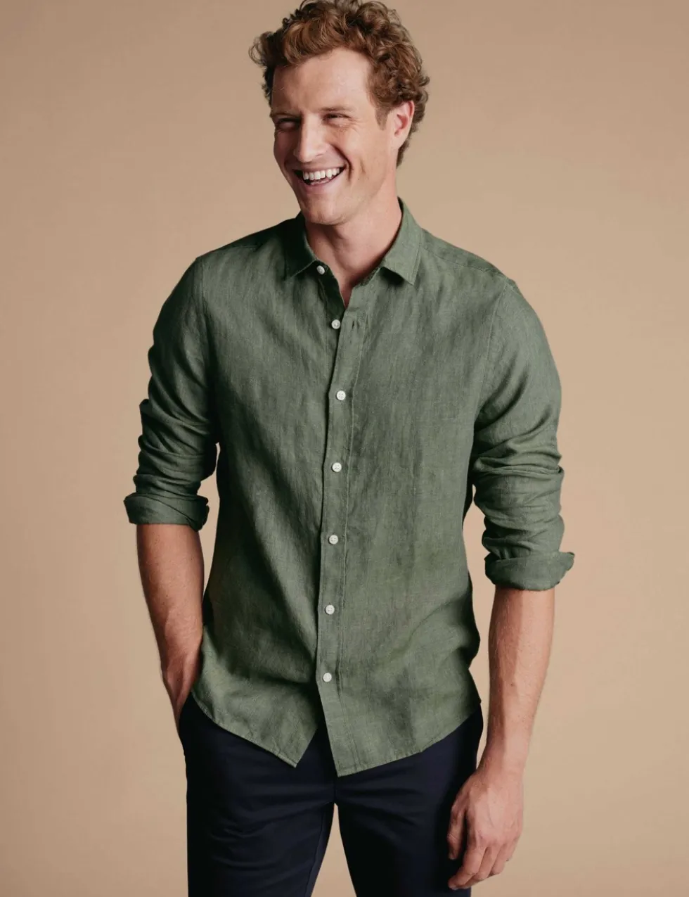 Slim Fit Pure Linen Shirt