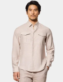 Slim Fit Pure Linen Shirt