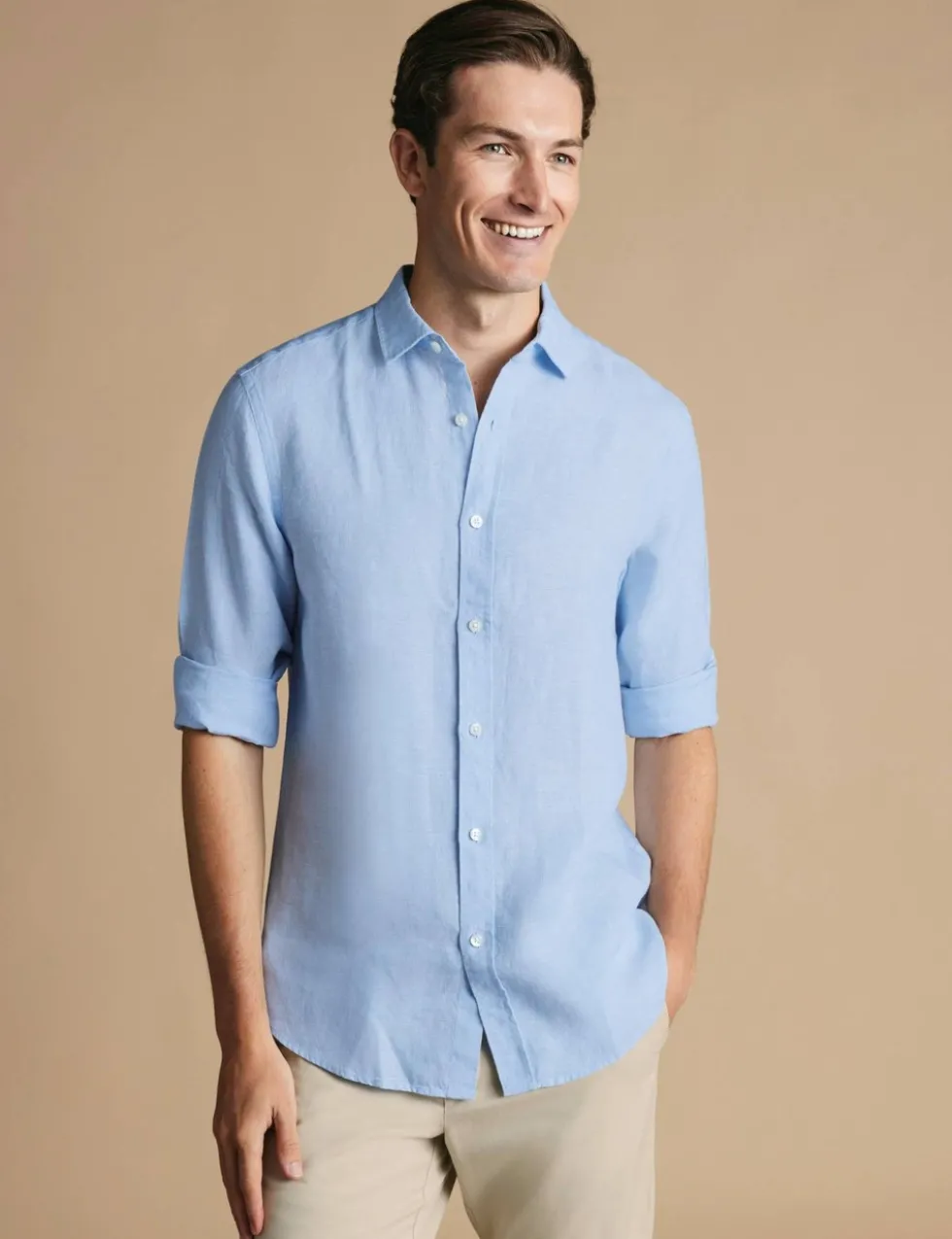 Slim Fit Pure Linen Shirt