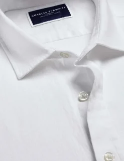 Slim Fit Pure Linen Short Sleeve Shirt