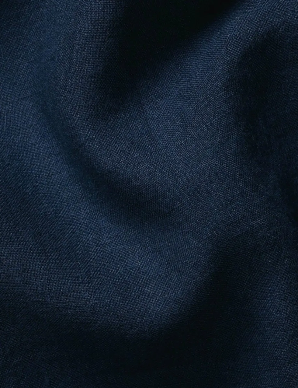 Slim Fit Pure Linen Short Sleeve Shirt