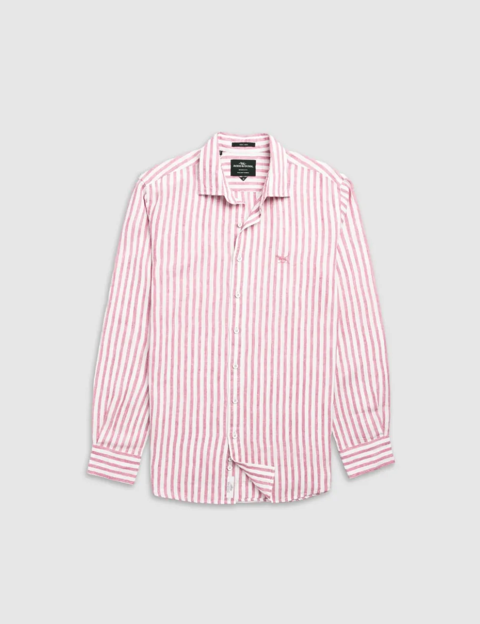 Slim Fit Pure Linen Striped Shirt