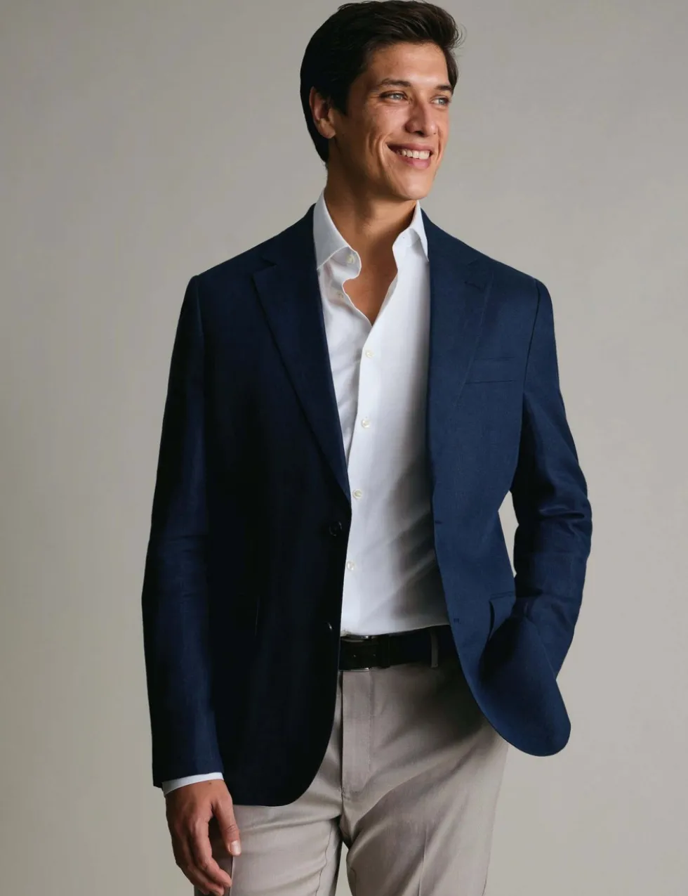 Slim Fit Pure Linen Suit Jacket