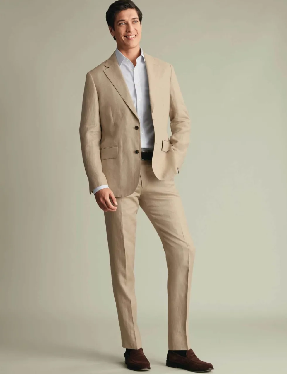 Slim Fit Pure Linen Suit Jacket