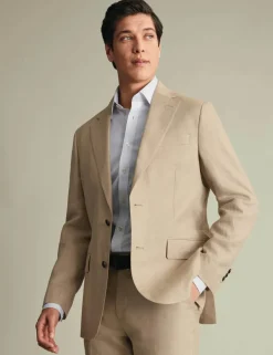 Slim Fit Pure Linen Suit Jacket