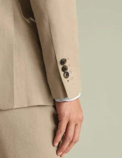 Slim Fit Pure Linen Suit Jacket