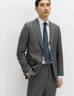 Slim Fit Pure Wool Suit Jacket