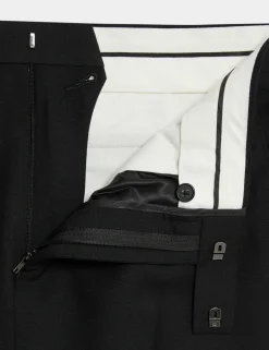 Slim Fit Pure Wool Suit Trousers