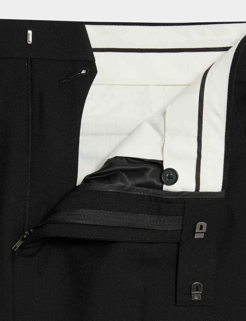 Slim Fit Pure Wool Suit Trousers