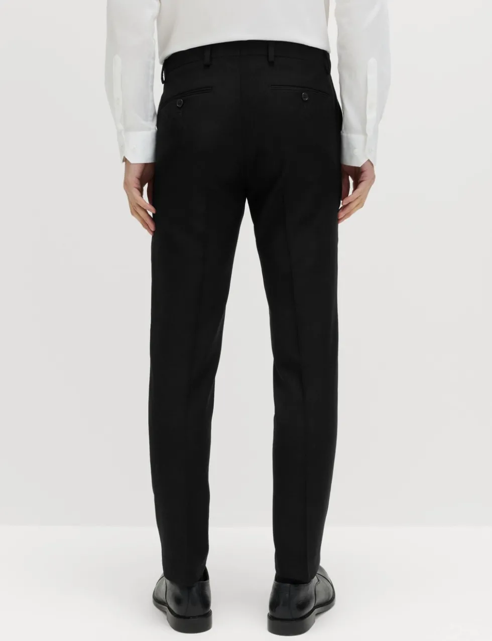 Slim Fit Pure Wool Suit Trousers