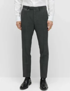 Slim Fit Pure Wool Suit Trousers