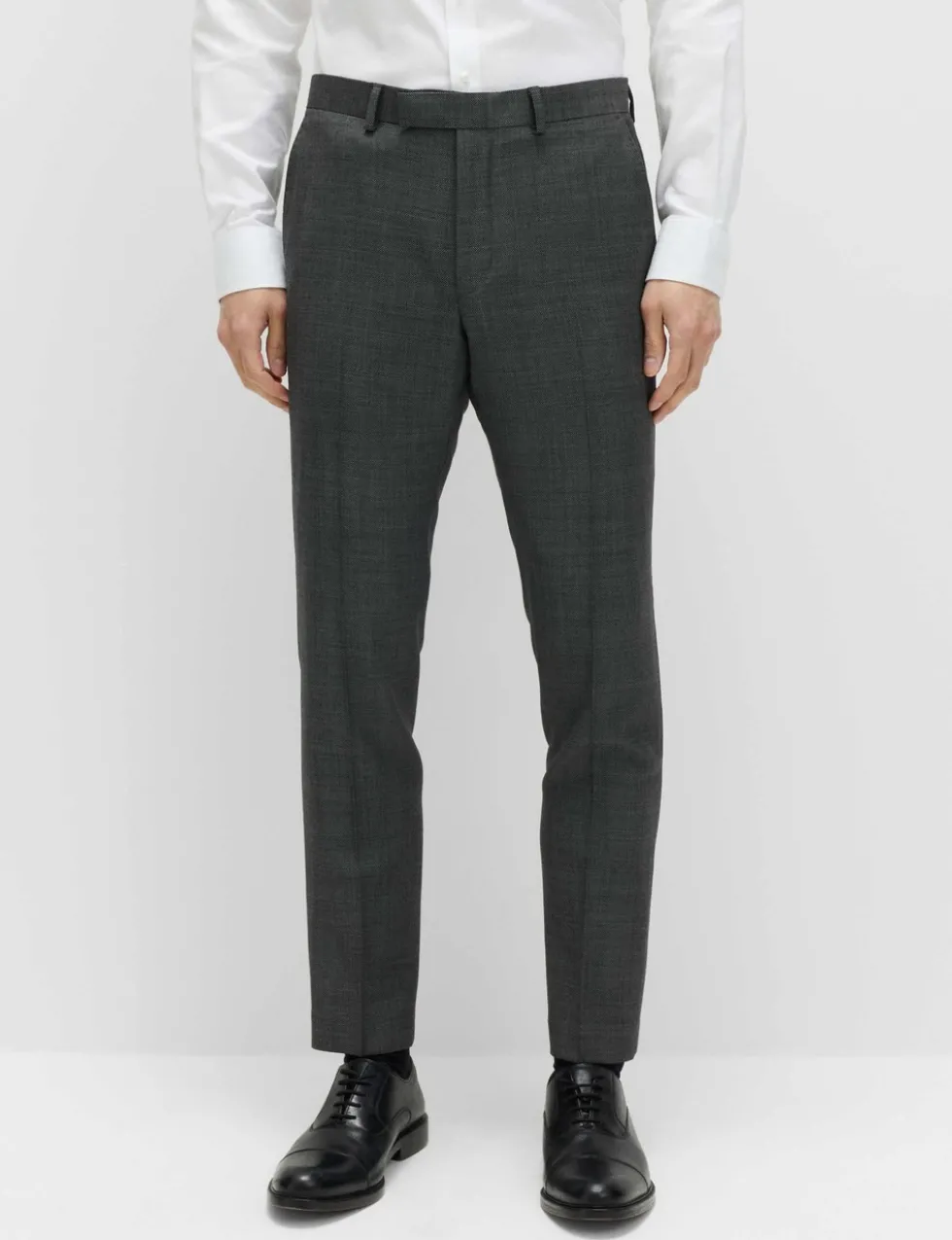 Slim Fit Pure Wool Suit Trousers