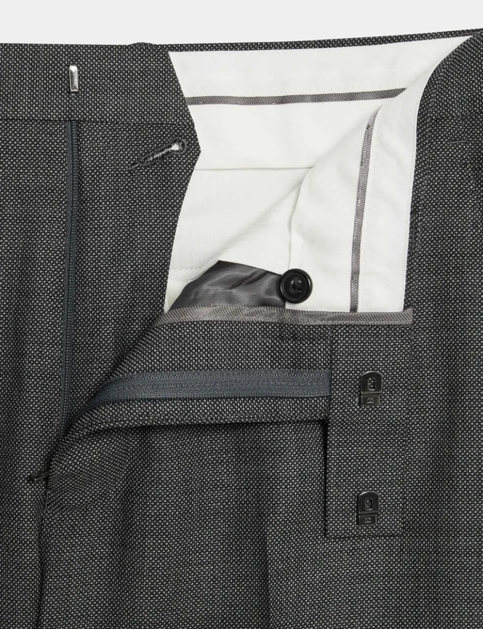 Slim Fit Pure Wool Suit Trousers