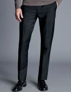 Slim Fit Pure Wool Suit Trousers