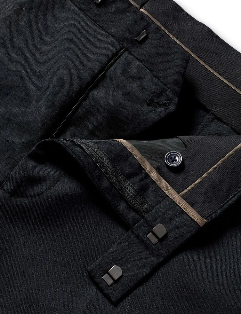 Slim Fit Pure Wool Suit Trousers