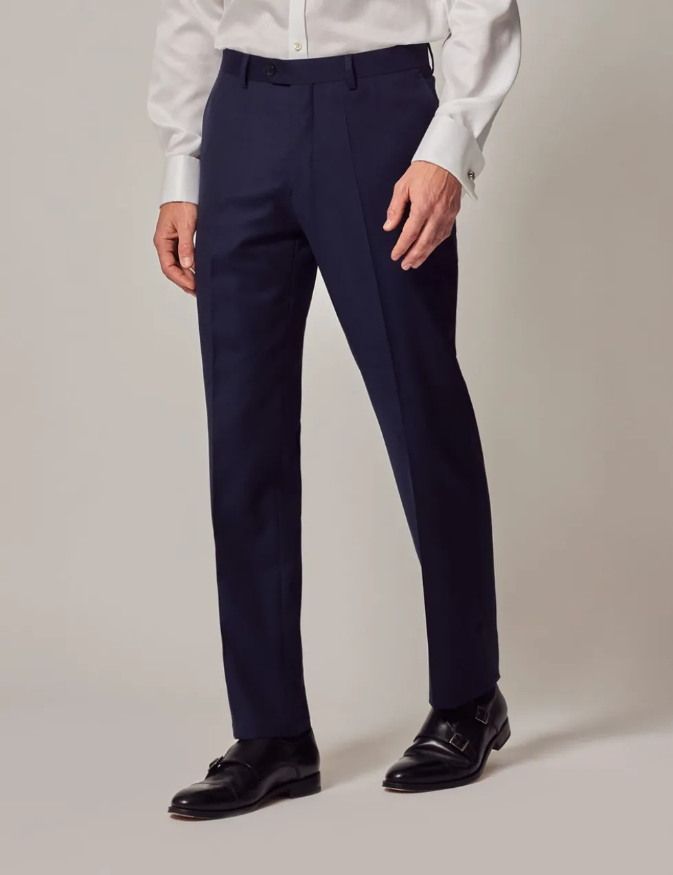Slim Fit Pure Wool Trousers