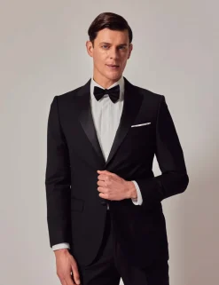 Slim Fit Pure Wool Tuxedo Jacket