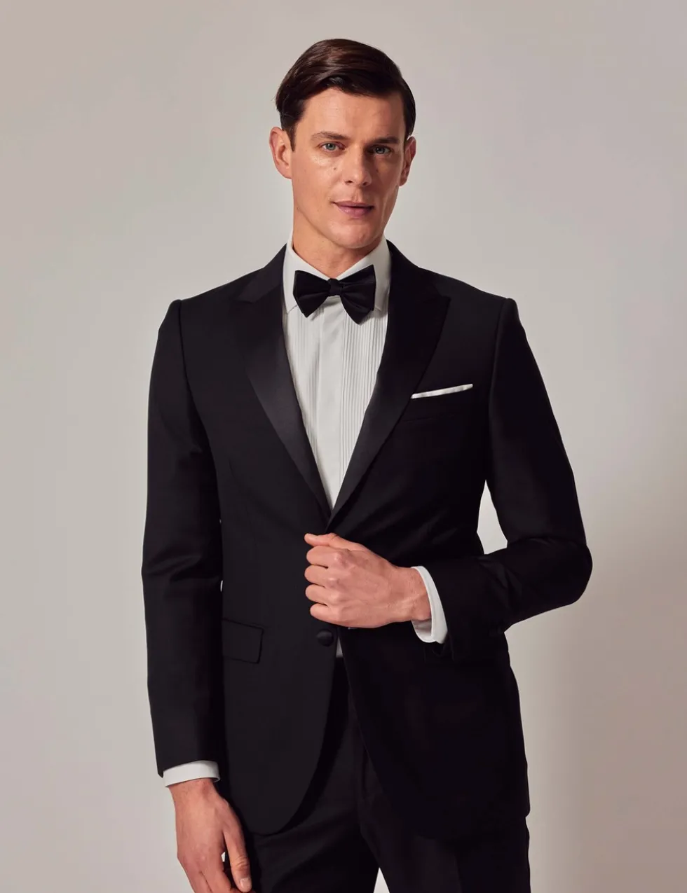 Slim Fit Pure Wool Tuxedo Jacket