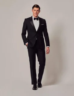 Slim Fit Pure Wool Tuxedo Jacket