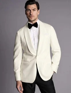 Slim Fit Pure Wool Tuxedo Jacket