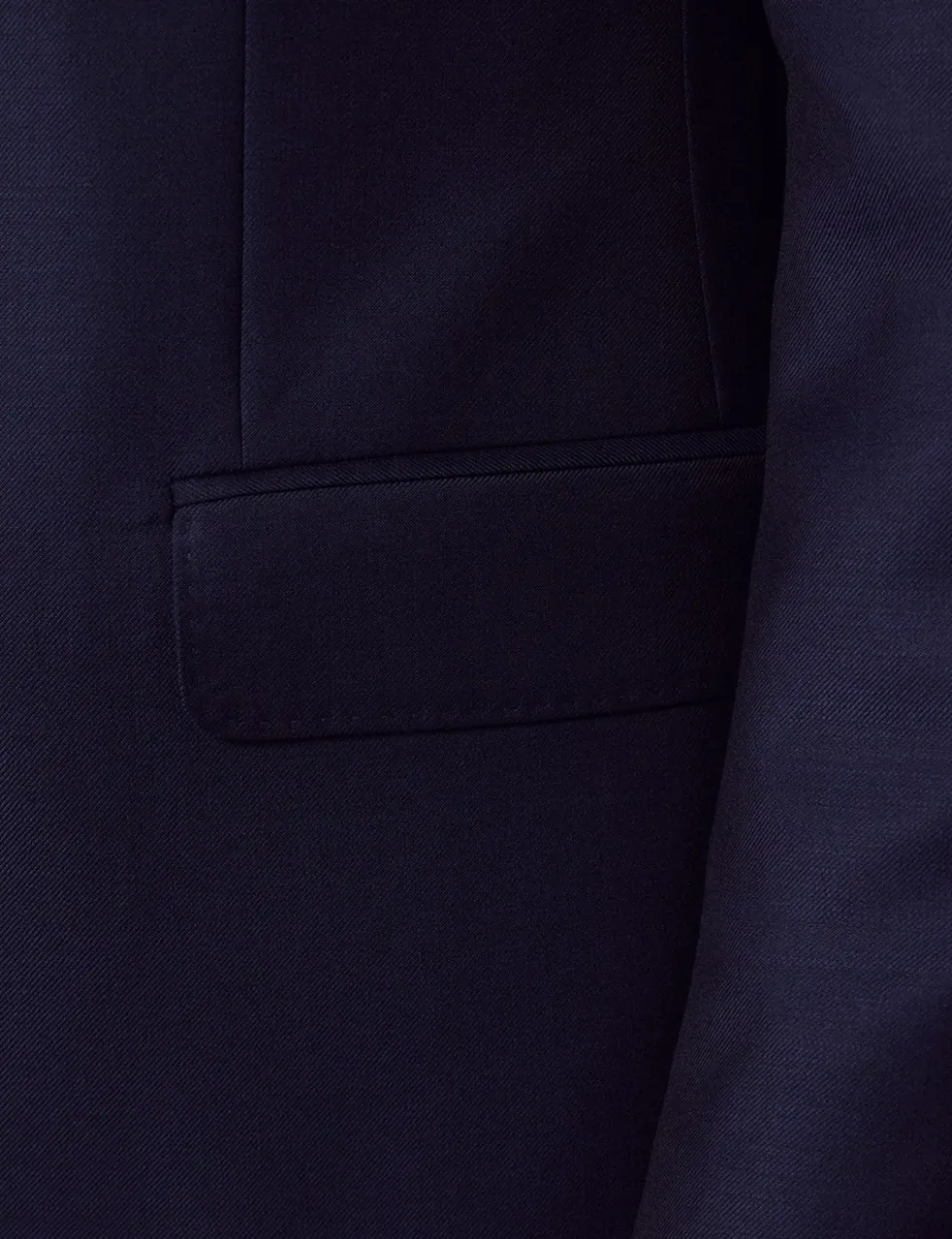 Slim Fit Pure Wool Twill Suit Jacket