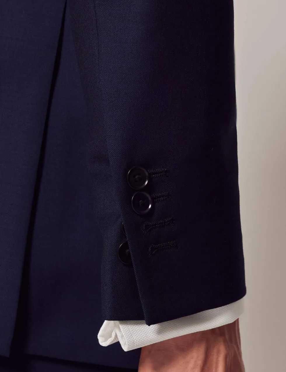 Slim Fit Pure Wool Twill Suit Jacket